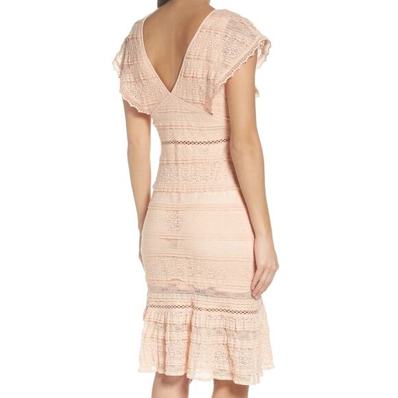 Foxiedox Makayla Flutter Trim Lace Dress Small NWT - Picture 2 of 10